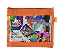 office box Colorline by Sac Dual Bag Vision A5 Trousse de toilette avec deux compartiments et avant transparent avec fermetures à glissière, orange, Sacs de voyage