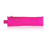office box Colorline Mini trousse à crayons avec fermetures à glissière double largeur avec tirette exclusive, lavable et de grande résistance, fabriquée en polyester, fuchsia, Colorline