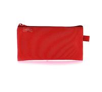 office box Colorline Trousse plate - Réf 58011 - Grand compartiment intérieur avec fermeture éclair, lavable et résistante pour transporter du matériel scolaire ou comme trousse de toilette, rouge,