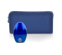 office box Colorline Trousse tout plat en silicone 10 couleurs avec fermeture éclair, Assorti, 21cm x 10.5cm x 3cm, Bleu marine + taille-crayon