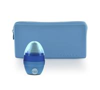 office box Colorline Trousse tout plat en silicone 10 couleurs avec fermeture éclair, Assorti, 21cm x 10.5cm x 3cm, Bleu clair + taille-crayon