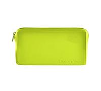 office box Colorline Trousse tout plat en silicone 10 couleurs avec fermeture éclair, Assorti, Jaune fluo