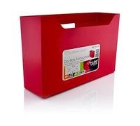 office box DocBox Horizontal Vital Colors Porte-revues en polypropylène écologique très résistant, idéal pour classer avec carte d'identité Rouge vif