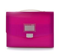 Office Box - Mallette rigide avec poignée en silicone et fermeture à broche - Idéale pour les feuilles, les travaux manuels et l'utilisation quotidienne - Matériau recyclable 100 % de grande