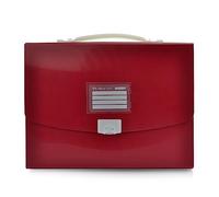 Office Box - Mallette rigide avec poignée en silicone et fermeture à broche - Idéale pour les feuilles, les travaux manuels et l'utilisation quotidienne - Matériau recyclable 100 % de grande
