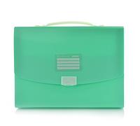 Office Box Mallette rigide avec poignée en silicone et fermeture à broche - REF. 61111-Grande résistance et 12 couleurs Colorline by, turquoise