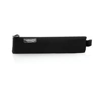 office box Mini trousse rectangulaire en néoprène avec fermetures à glissière double largeur avec tirette exclusive. Lavable et de grande résistance. Fabriquée en néoprène., Noir , 22 x 5 x 1.5 cm