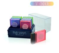 Office Box Pack Conduite - Tampons Motivation Mini Stamps - 8 Titres Didactiques Idéal pour renforcer le comportement et les concepts positifs des élèves - Spécial Professeurs (8 unités Comportement)