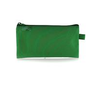 Office Box Trousse à crayons plate spacieuse avec fermeture éclair double largeur et tirette exclusive. Matériau lavable et résistant, fabriqué en polyester de Colorline., Vert foncé, Colorline