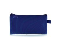 Office Box Trousse à crayons plate spacieuse avec fermeture éclair double largeur et tirette exclusive. Matériau lavable et résistant, fabriqué en polyester de Colorline., bleu marine, Colorline