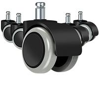 Office Chair Caster Wheels Replacement for Hardwood Floors and Carpet- Heavy Duty Caster Support Up to 1000bls 5Pcs Casters(Gray)