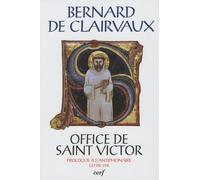 Office De Saint Victor - Prologue À L'antiphonaire, Lettre 398 (1 Cd Audio)