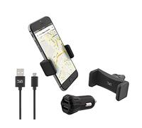 OFFICE DEPOT T NB TNB - Pack Support ET Chargeur Allume-Cigare 2 USB 3 en 1 Universel - Noir