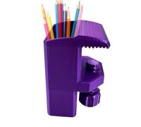 Office Desktop Storage - 3D Printed Clip Rack | Secure Desk-side Clip Rack With Pencil Holder; 3D Printed Organizer For Artists, Enthusiasts, Friends, Kids, Home Use, Indoor Desks, And Creative Projec
