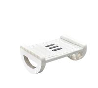Office Footrest Footstool Workstation Anti-warping Legs Foot Massage Artifact Under Table Space Saving Furniture Repose-pieds sous bureau(White)