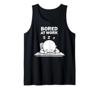 Office Humor Lovers Bored at Work Funny Lazy Workers Débardeur