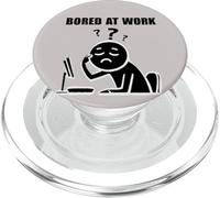 Office Humor Lovers Bored at Work Funny Lazy Workers PopSockets PopGrip pour MagSafe