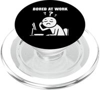Office Humor Lovers Bored at Work Funny Lazy Workers PopSockets PopGrip pour MagSafe