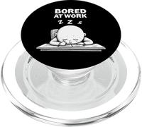 Office Humor Lovers Bored at Work Funny Lazy Workers PopSockets PopGrip pour MagSafe