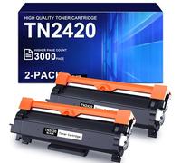 Office Ink Toner Remplacement pour Brother TN2420 TN2410 Cartouches de Toner Compatible pour Brother HL-L2375DW MFC-L2715DW MFC-L2750DW HL-L2386DW Imprimante (2 Noir)