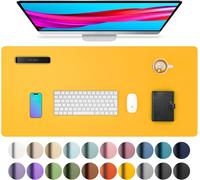 Office Mat,Mouse Pad,Desk Blotting in PU Leather,Non-Slip Laptop Desk Protector for Home and Office (80 cm x 40 cm,Apricot)