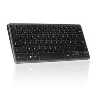 Office Mini Pc keyboard-Bluetooth + 2.4Ghz - Grey and Black