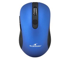 Office Mouse- Wireless -800/1200/1600 DPI - Blue Metal - 6 Buttons