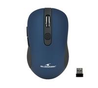 Bluestork Souris sans fil 6 boutons bleu métal 2,4 GHz jusqu'à 1600 DPI Compatible Windows et Mac
