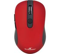 Bluestork Souris sans fil 6 boutons 2,4 GHz Jusqu'à 1600 DPI Compatible Windows et Mac Rouge métal