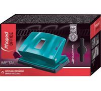 Office-Perforateur Décoré 2 Trous Essentials Métal-Pour 20 À 25 Feuilles-Mécanisme 100% Métal-Avec Réglette Et Réserve À Confettis-Garantie 5 Ans