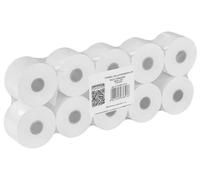 OFFICE PRODUCT Rouleaux de papier thermique pour caisse enregistreuse/ 10 rouleaux - 28mmx25m/ Blanc/Rouleaux de papier thermique pour caisses enregistreuses et imprimantes de reçus/Sans BPA