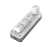 Office Productivity Keypad 3 touches AI voix sans fil (blanc) | Connexion sans fil 2,4 G, micro vocal AI, disposition compacte à 3 touches, design peu encombrant, noir ou blanc