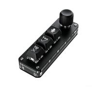 Office Productivity Keypad 3 touches AI voix sans fil (Noir) | Connexion sans fil 2,4 G, micro vocal AI, disposition compacte à 3 touches, design peu encombrant, noir ou blanc