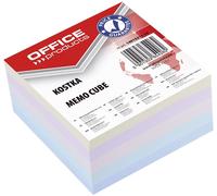 OFFICE PRODUCTS 14053311-99 Bloc-notes - multicolore, env. 350 feuilles, 85 x 40 x 85 mm, collé
