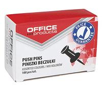 Office Products 18194019-99 Tonneau förmige Épingle Punaises 100 pièces, couleurs assorties