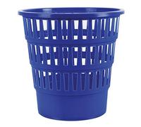 Office Products 19053621-01 Corbeille à papier en plastique 16 l Design pour bureau, cuisine Stable Produit écologique en polypropylène résistant aux fissures Bleu Dimensions : 30,8 x 31 x 30,8 cm