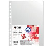 Office Products 21141219-90 Lot de 200 pochettes transparentes en polypropylène grainé Format A4 40 mm