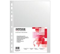 Office Products 21141315-90 Lot de 100 pochettes en polypropylène grainé Transparent Format A4 45 microns