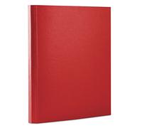OFFICE PRODUCTS 21187411-04 Boîte de rangement en polypropylène avec fermeture Velcro et 3 rabats Rouge Format A4 4 cm