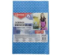 Office Products 22035137-99 Lot de 5 serpillères En viscose 70% | Grammage : 40 g/mkg 32 x 50 cm | Lingettes absorbantes et résistantes multi-usages réutilisables | Couleur : bleu