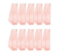 OFFICE PRODUCTS Lot de 10 revues au design moderne Rouge transparent/plastique dur/perforé/organiseur de bureau pour magazines/incassables