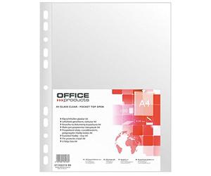 OFFICE PRODUCTS Lot de 100 pochettes pour catalogue Format A4 Transparent 40 microns