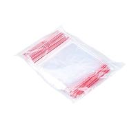 Office Products - Lot de 100 sachets transparents avec fermeture à glissière, sacs en polyéthylène basse densité, adaptés à un usage alimentaire, 20 x 30 cm