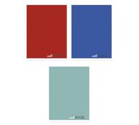 Office Products Lot de 3 cahiers scolaires A4 quadrillés 96 feuilles 60 g/m² Couleurs mélangées/Articles scolaires/Type scolaire/Format A4 / Mélange de couleurs