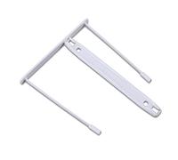 OFFICE PRODUCTS Lot de 50 relieurs d'archives à clip - Couleur : blanc - Clip E - Perforation de 8 cm - En plastique 100% recyclé - Incassable
