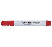 OFFICE PRODUCTS Marqueur pour tableau blanc Basic/pointe ronde de 1 à 3 mm de largeur/rouge/effaçable à sec/encre non toxique à base d'alcool sans xylène ni toluène