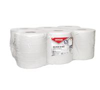 OFFICE PRODUCTS Maxi serviettes en papier recyclé, pour la maison, le bureau, la cuisine, la salle de bain, les toilettes, le nettoyage, l'hygiène, 2 couches, 120 m, 6 pièces, blanc