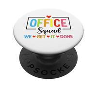 Office Squad We Get It Done PopSockets PopGrip Adhésif