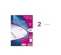 OFFICE STAR Lot de 5 Boites de 200 étiquettes multi-usage 210x148,5 mm Office Star