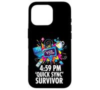 Office Worker 4:59 PM Quick Sync Survivor Meme Coque pour iPhone 16 Pro